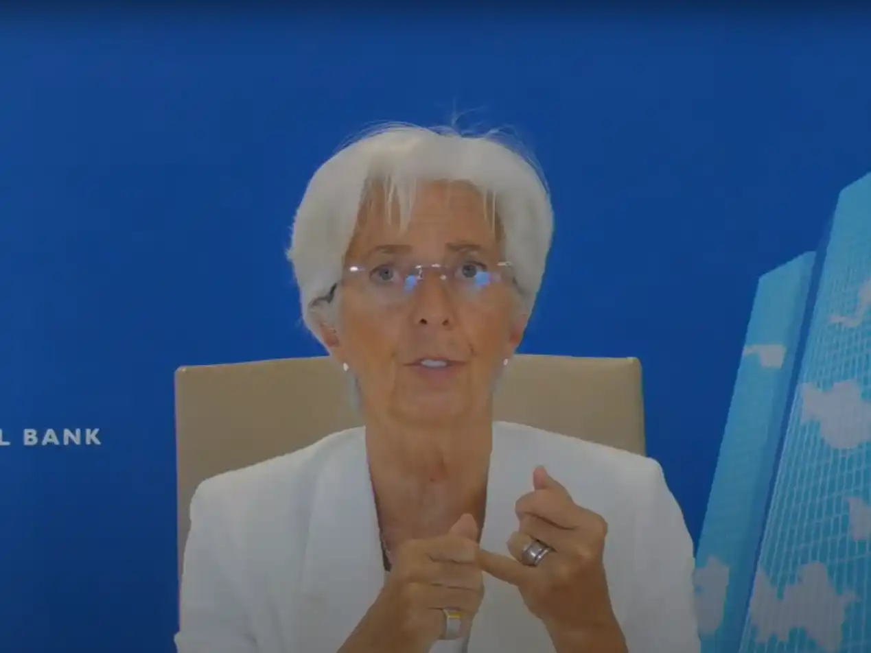 lagarde en conférence de presse à Francfort en mars 2025